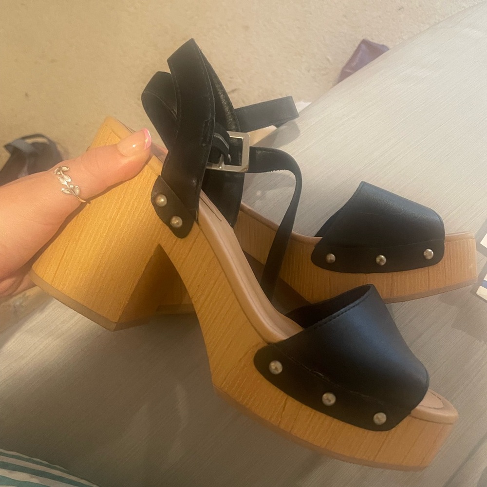 Black Strappy Platform Sandals